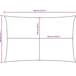 vidaXL - Zonnezeil - Bruin - 2 x 4 m