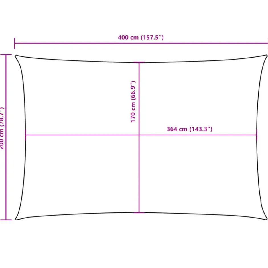 vidaXL - Zonnezeil - Bruin - 2 x 4 m