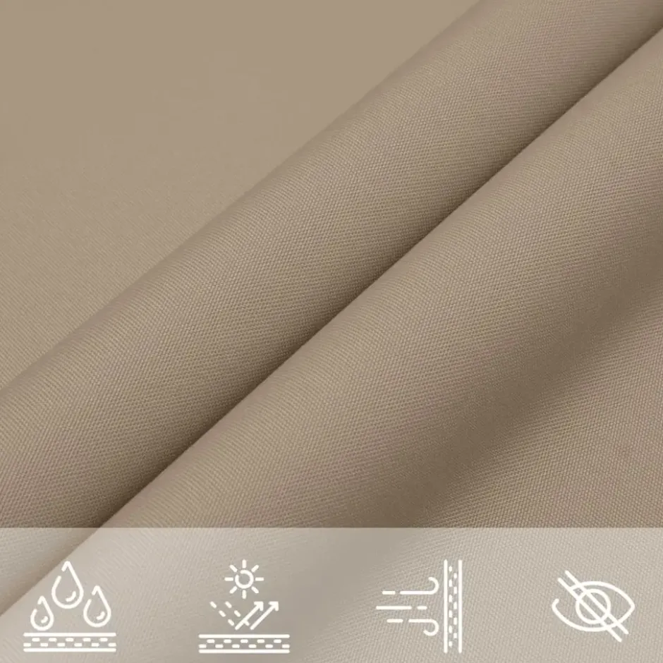 vidaXL - Zonnezeil - Taupe - 2 x 3 m