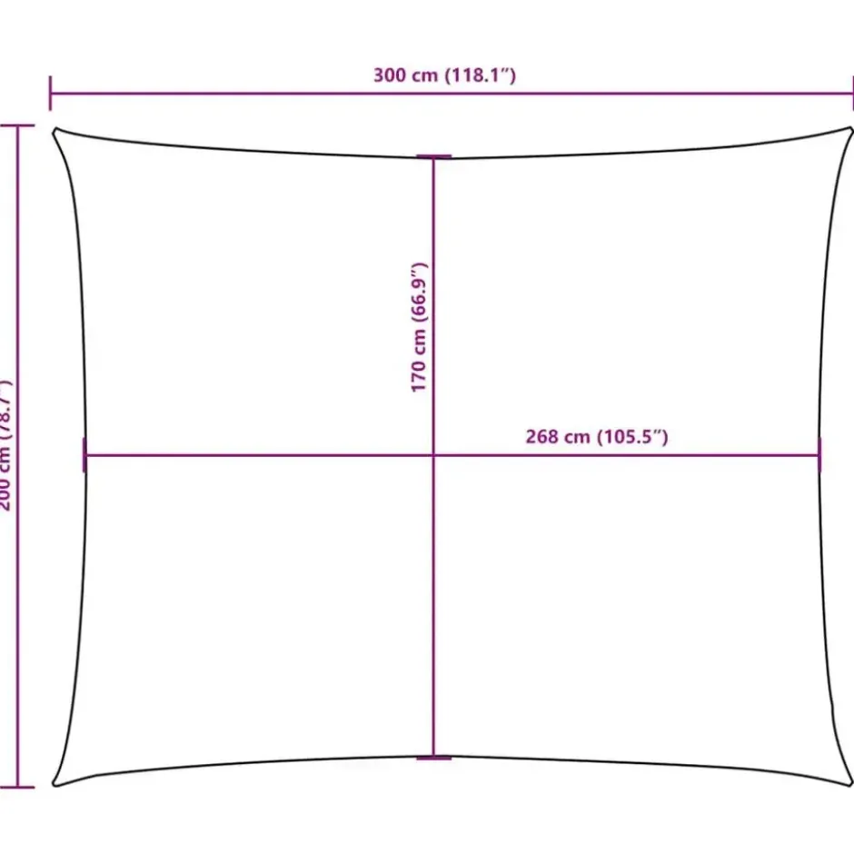 vidaXL - Zonnezeil - Taupe - 2 x 3 m