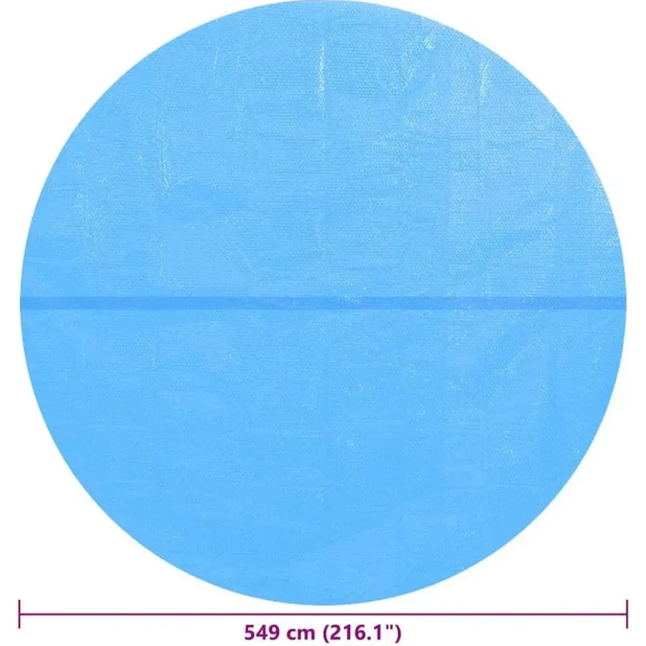 vidaXL - Zwembadzeil - Blauw - Kunststof