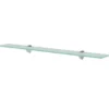vidaXL - Zwevende Plank - Transparent - Glas - 80 x 20 cm