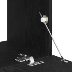 vidaXL - Zwevend TV-meubel met 2 deuren - Zwart eiken - 120x30x30.5 cm