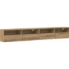 vidaXL - Zwevend TV-meubel met 2 deuren - Zwart eiken - 100x30x30 cm - 2 stuks