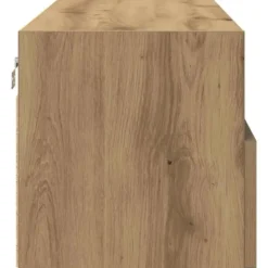 vidaXL - Zwevend TV-meubel met 2 deuren - Zwart eiken - 100x30x30 cm - 2 stuks