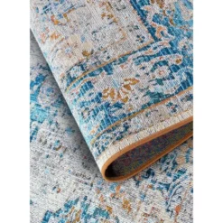 Villeroy & Boch Buitenkleed Vintage Creme Blauw - 120x180 CM