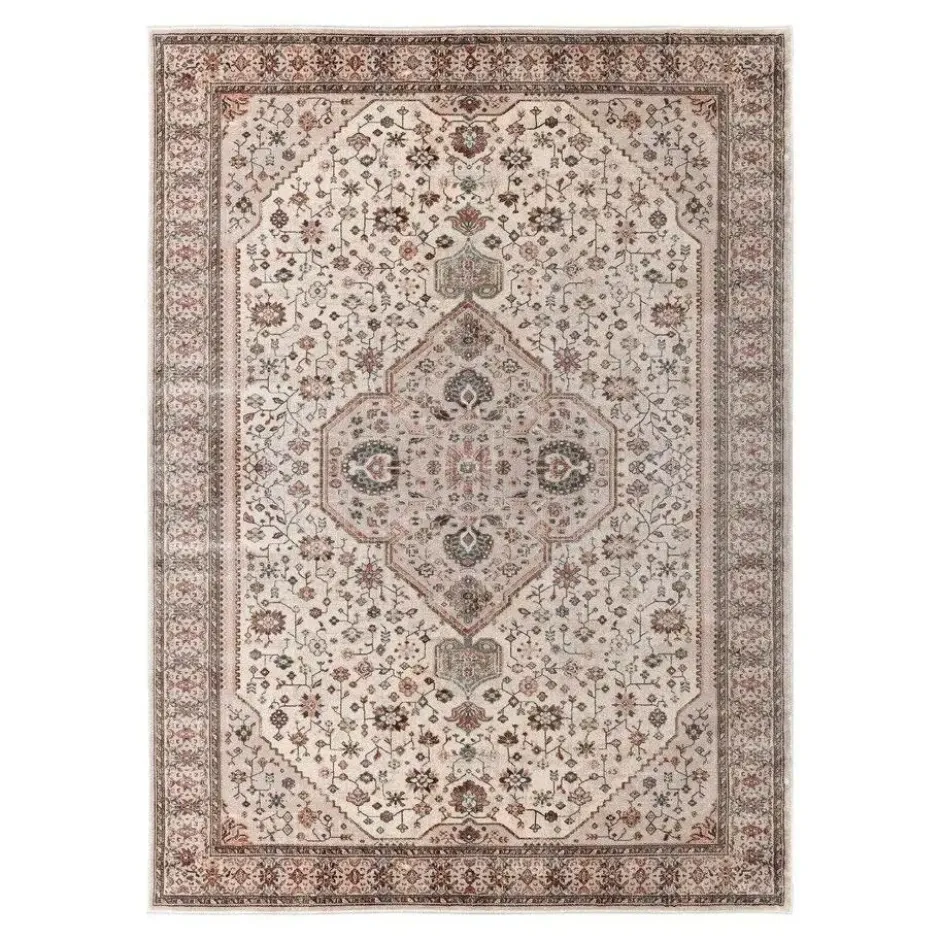 Vintage Vloerkleed Sivas Roze/Beige - Viscose - Tier - 240 x 170 cm
