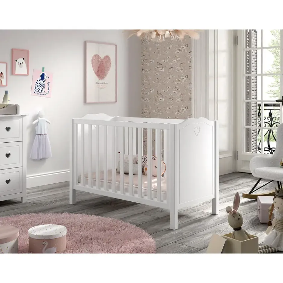Vipack babybed Amori - wit - 60x120 cm