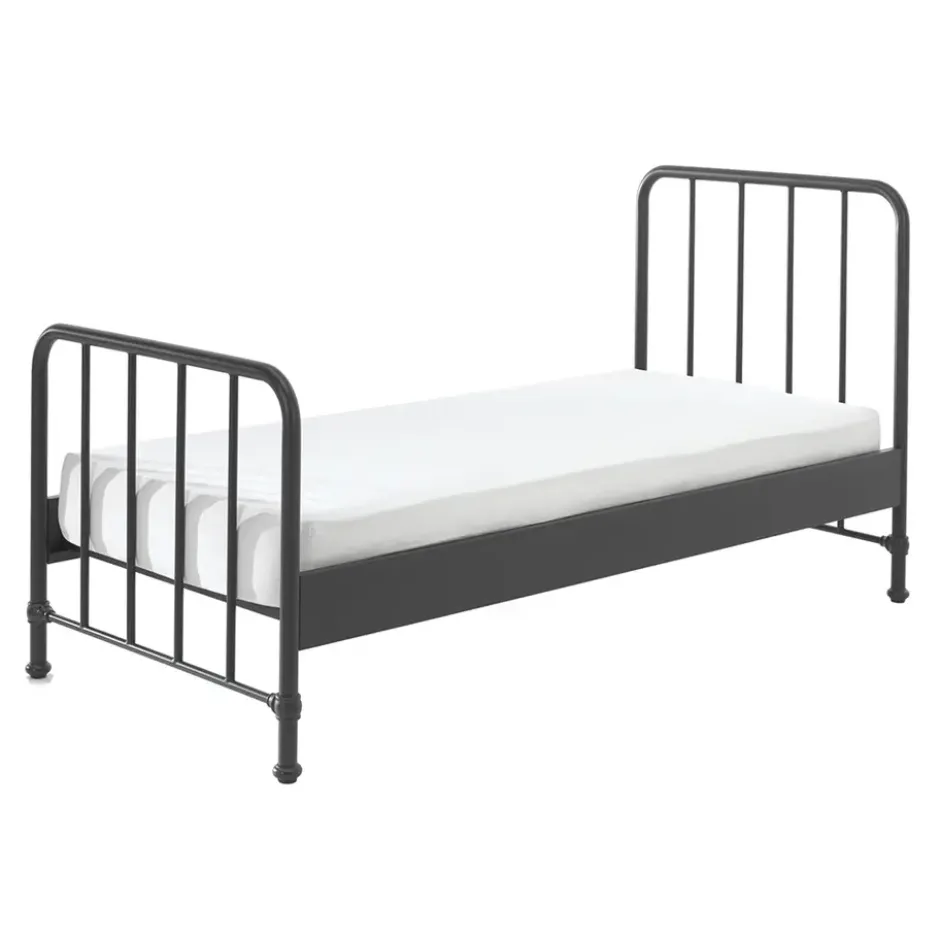 Vipack bed Bronxx - zwart - 90x200 cm