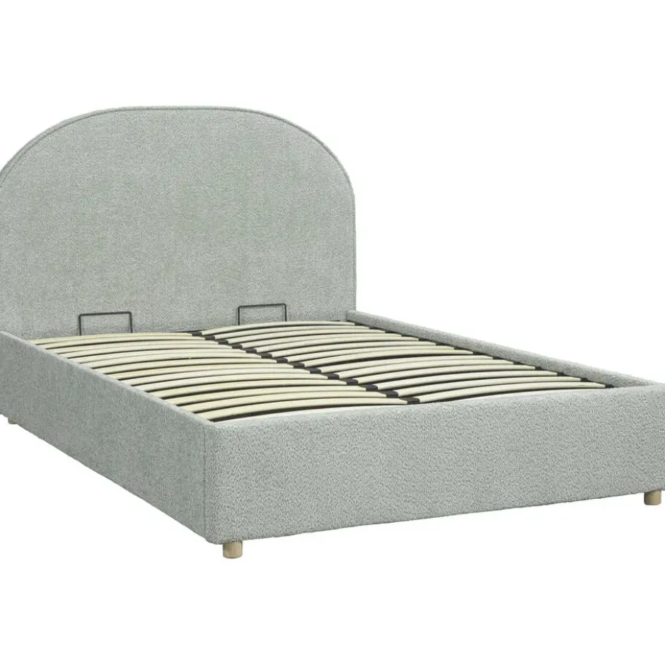 Vipack bed Moon met opbergruimte - mint - 140x200 cm