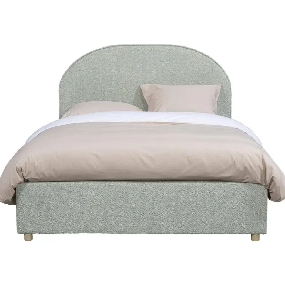 Vipack bed Moon met opbergruimte - mint - 140x200 cm