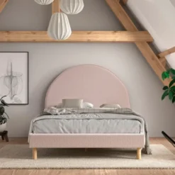 Vipack bed Moon - roze - 140x200 cm