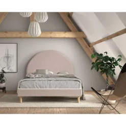 Vipack bed Moon - roze - 140x200 cm
