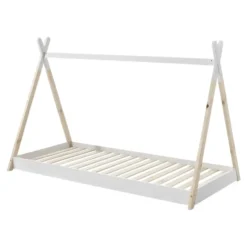 Vipack Bed Tipi - wit/naturel - 90x200 cm