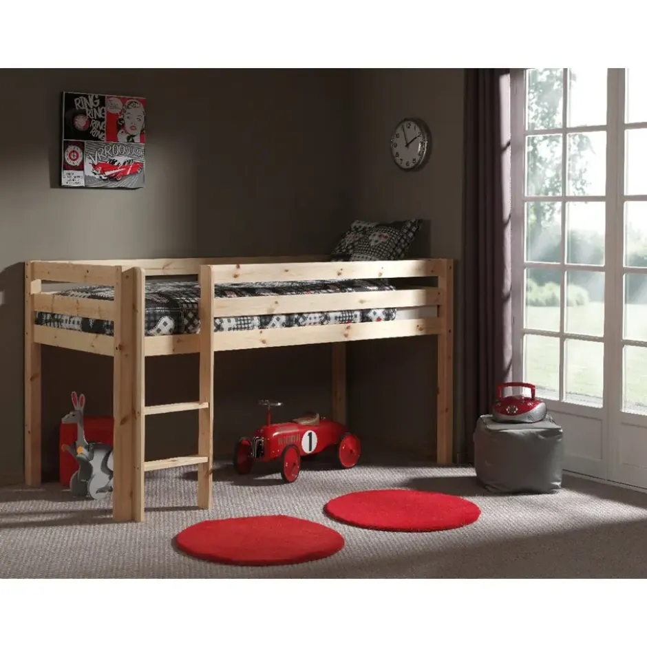 Vipack halfhoogslaper Pino - grenenhout - 114x105,3x209,3 cm