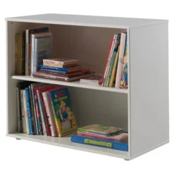 Vipack halfhoogslaper Pino met bureau - incl. lades - wit - 114x105x209,3 cm