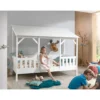 Vipack huisbed met wit dak - wit - 90x200 cm