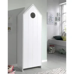 Vipack kledingkast Casimi 1 deurs - wit - 171,5x57,6x37 cm