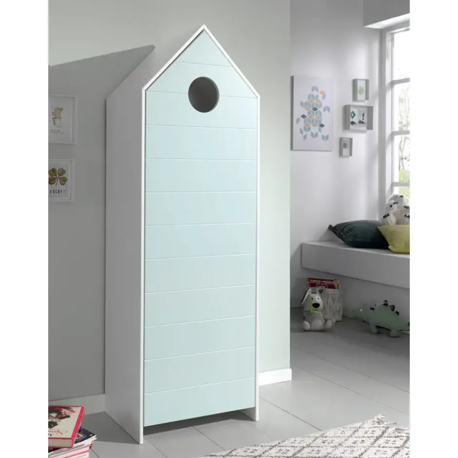 Vipack kledingkast Casimi 1 deurs - mint - 171,5x57,6x37 cm
