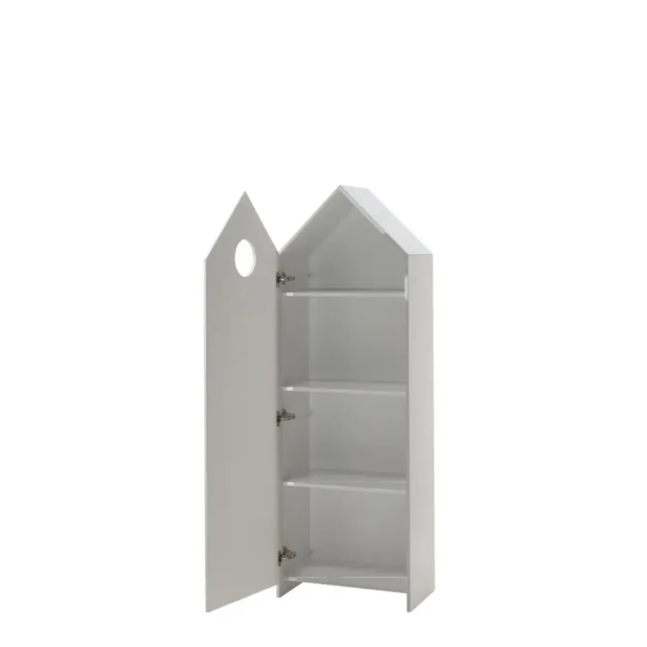 Vipack kledingkast Casimi 1 deurs - grijs - 171,5x57,6x37 cm