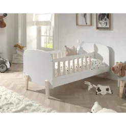Vipack peuterbed Kiddy - wit - 68x77x148 cm