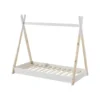 Vipack peuterbed tipi wit/hout - 70x140 cm