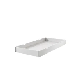Vipack rolbed Erik op wielen - wit - 18,5x94x199 cm