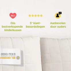 Vitapur Peuter Hoofdkussen - Kinder hoofdkussen 40x60 cm