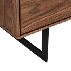 Vitrinekast190cm - Bruin Eikenhout - 110x45x190cm