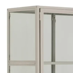 Vitrinekast - Grijs - 77x35x186cm - Varven