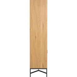 Vitrinekast Naturel Eikenlook - 80x40x180cm - Juna