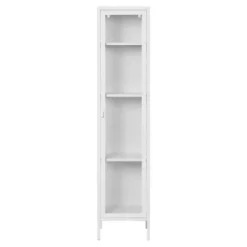 Vitrinekast Wit Metaal - 1 Deur - 40x35x180cm - Brisbane