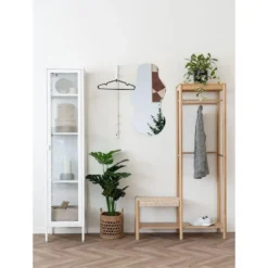 Vitrinekast Wit Metaal - 1 Deur - 40x35x180cm - Brisbane