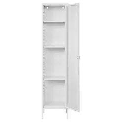 Vitrinekast Wit Metaal - 1 Deur - 40x35x180cm - Brisbane