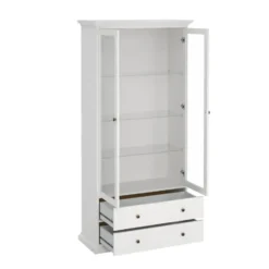Vitrinekast Wit - 100x200x40cm - Paris