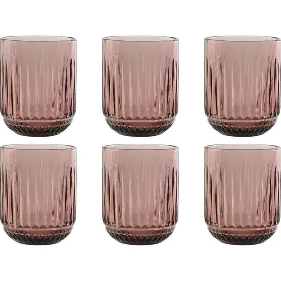 Vivalto Drinkglazen Sevilla - roze - 6x - 275 ml