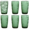 Vivalto Drinkglazen Tropical Palms - groen - 6x - 370 ml