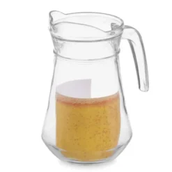 Vivalto schenkkan/water/wijn karaf - glas - transparant - 1000 ml