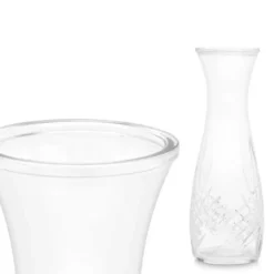 Vivalto schenkkan/water/wijn karaf - glas - transparant - 1000 ml