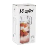 Vivalto schenkkan/water/wijn karaf - glas - transparant - 1000 ml