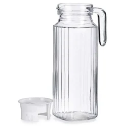 Vivalto schenkkan/water/wijn karaf - glas - transparant - 1000 ml