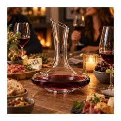 Vivalto Wijn karaf - 1,8 liter - decanteer schenkkan - glas