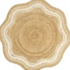 Vloerkleed Alandi - beige - Ø100 cm
