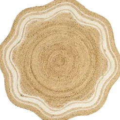 Vloerkleed Alandi - beige - Ø100 cm