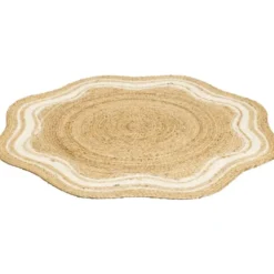 Vloerkleed Alandi - beige - Ø100 cm
