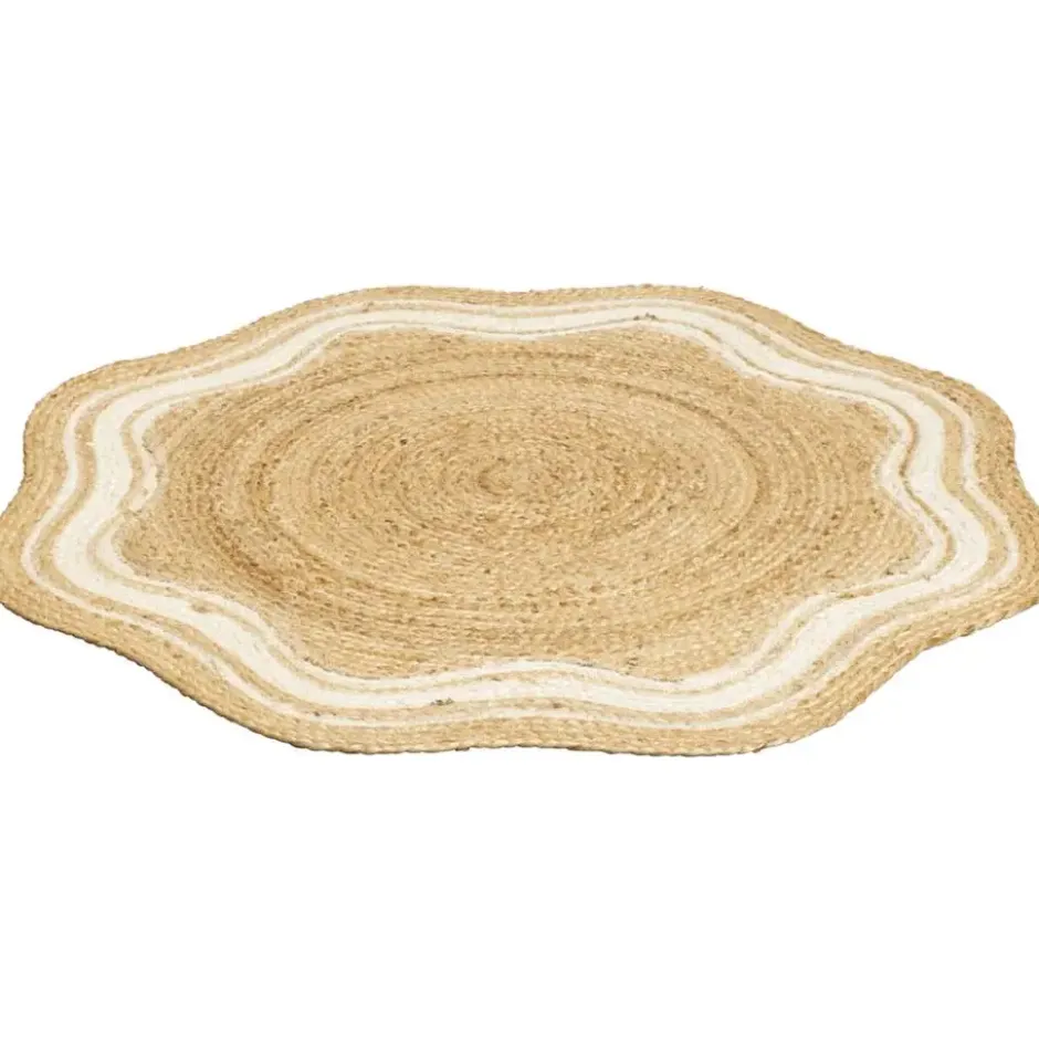 Vloerkleed Alandi - beige - Ø100 cm
