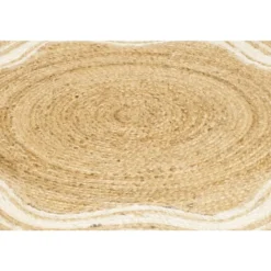 Vloerkleed Alandi - beige - Ø100 cm