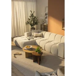 Vloerkleed Burley - beige - 190x280 cm