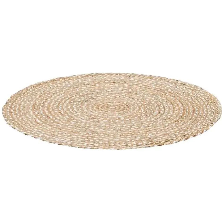 Vloerkleed Madras - naturel - Ø100 cm