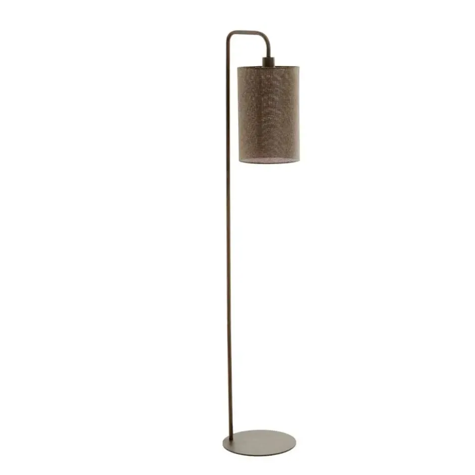 Vloerlamp Donio - Bruin - 33.5x28x155cm